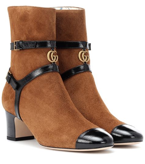 gucci ankle wool boots|gucci ankle boots suede.